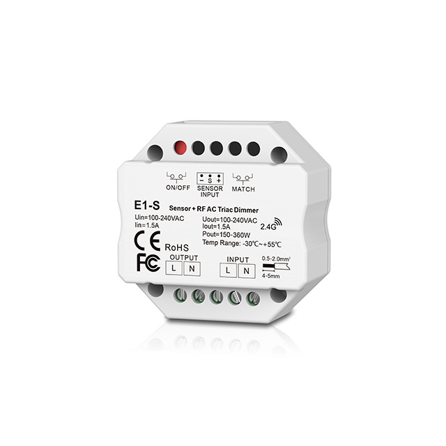 E1-S 1.5A High Voltage Triac Sensor Dimmable LED Controller - RF Smart Switch E1-S 1.5A High Voltage Triac Sensor Dimmable LED Controller - RF Smart Switch